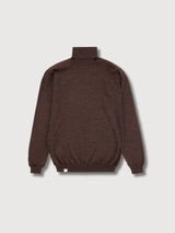 Roll-kragen Pullover Braun Schokolade | Makia