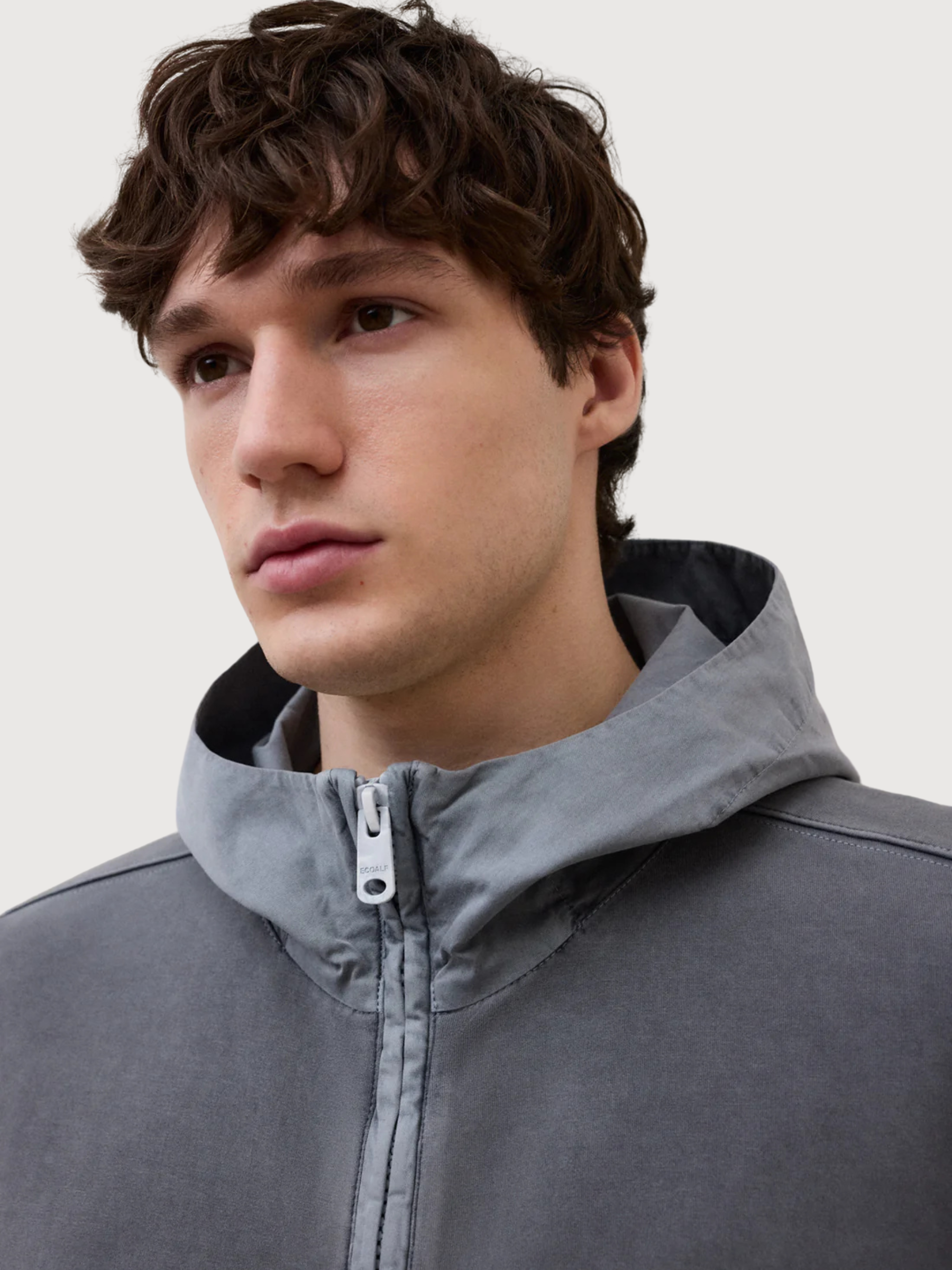 Pullover Dylan Hybrid Man Asphalt | Ecoalf