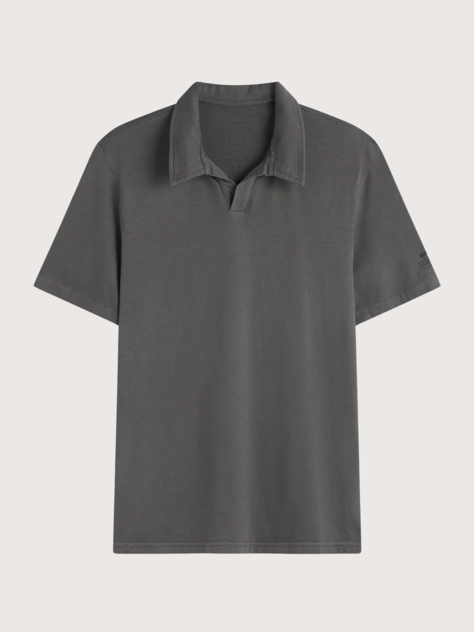 T-Shirt Enzo Polo Man Asphalt Cotton | Ecoalf