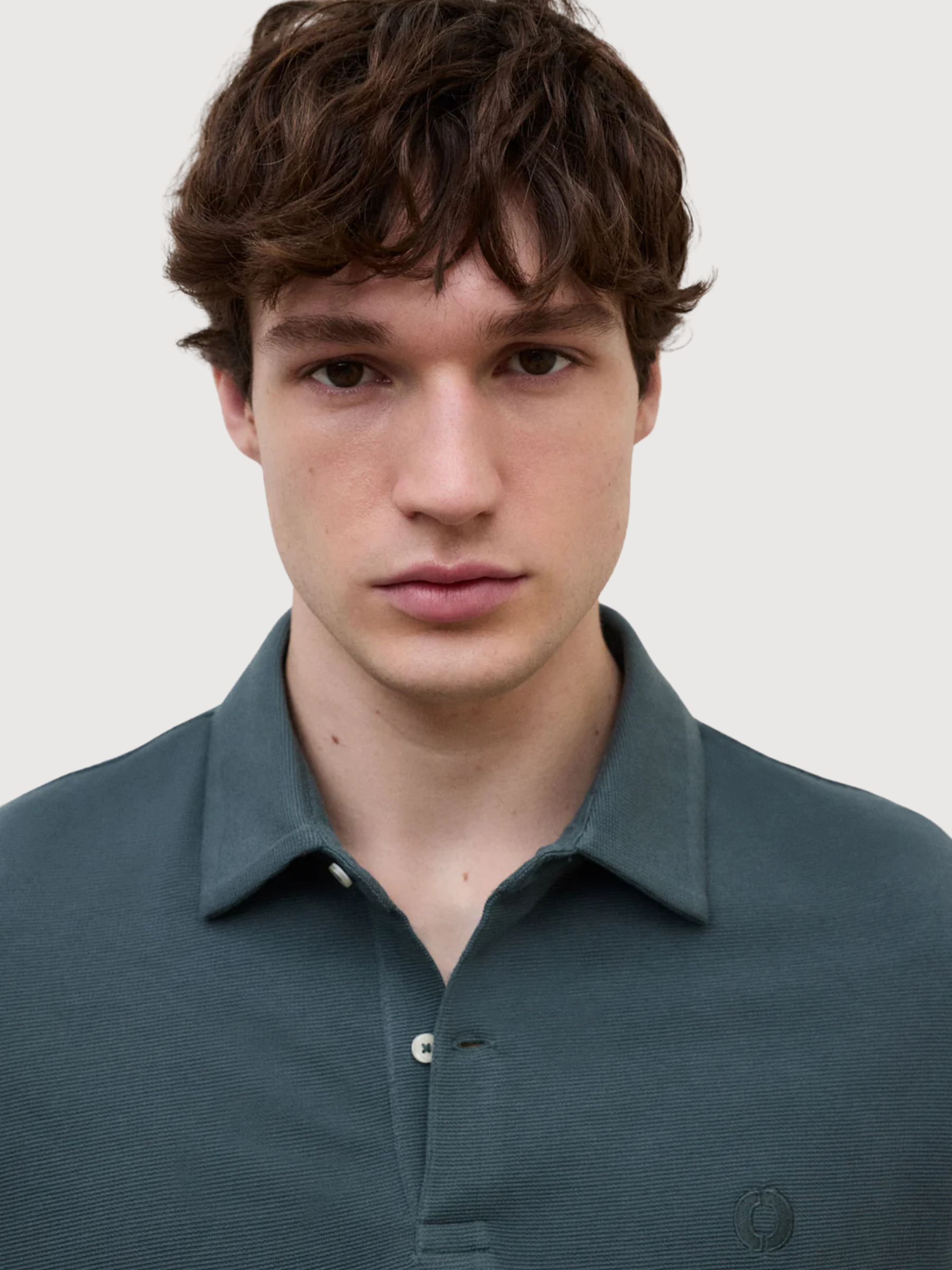 Kurzarm-Poloshirt Simon Green Shadow | Ecoalf