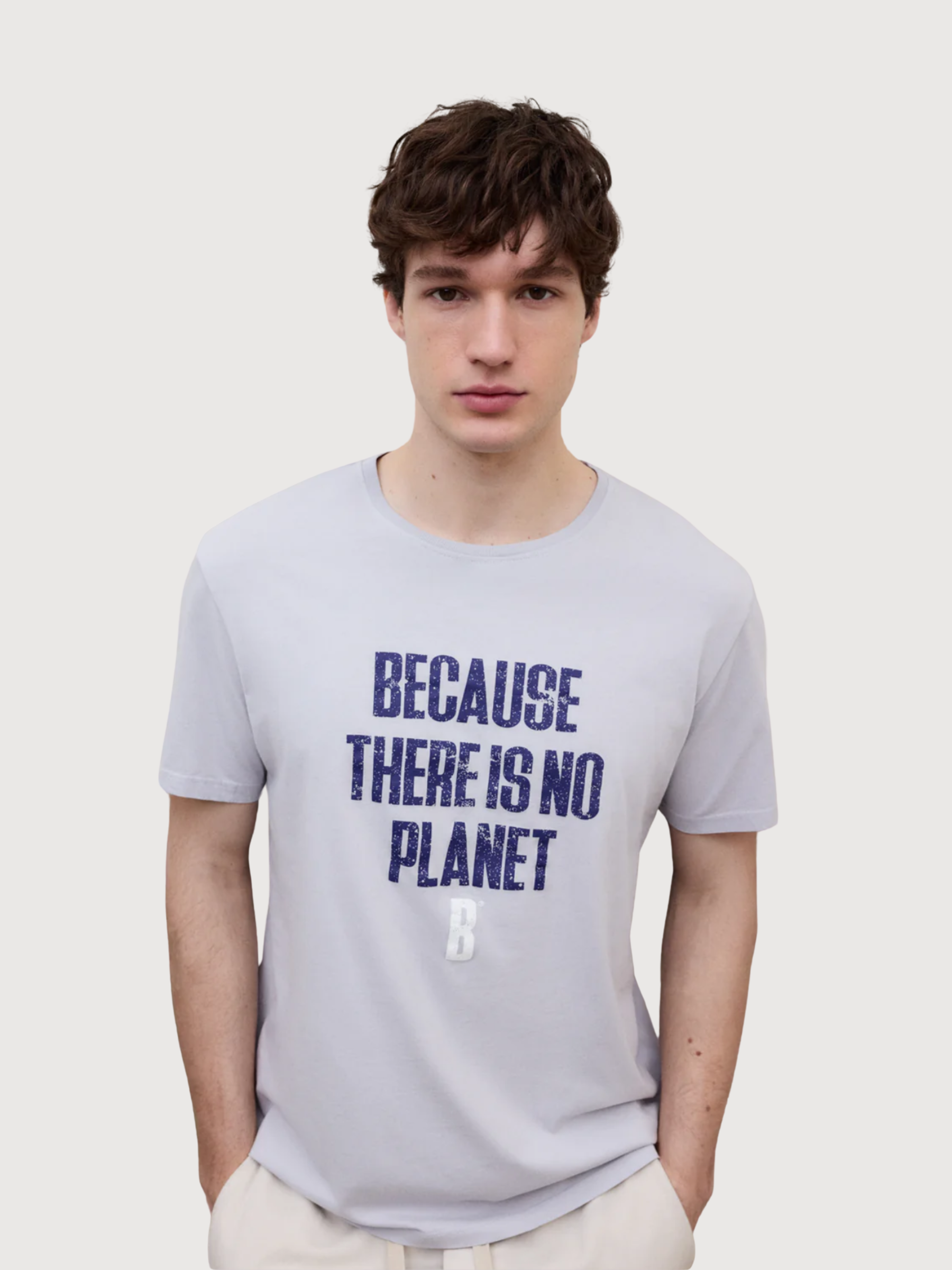 T-Shirt Min Man Grigio Cotone | Ecoalf