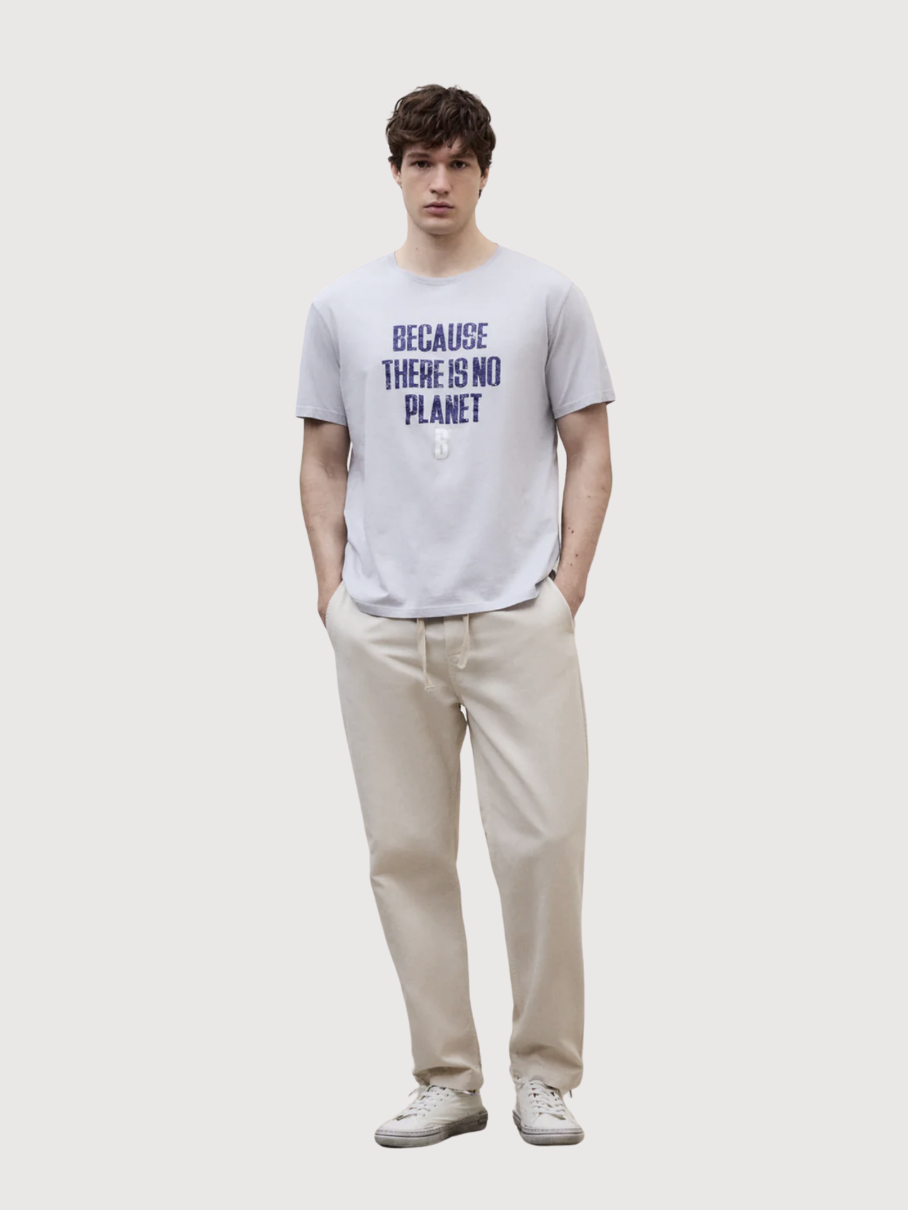 T-Shirt Min Man Grigio Cotone | Ecoalf