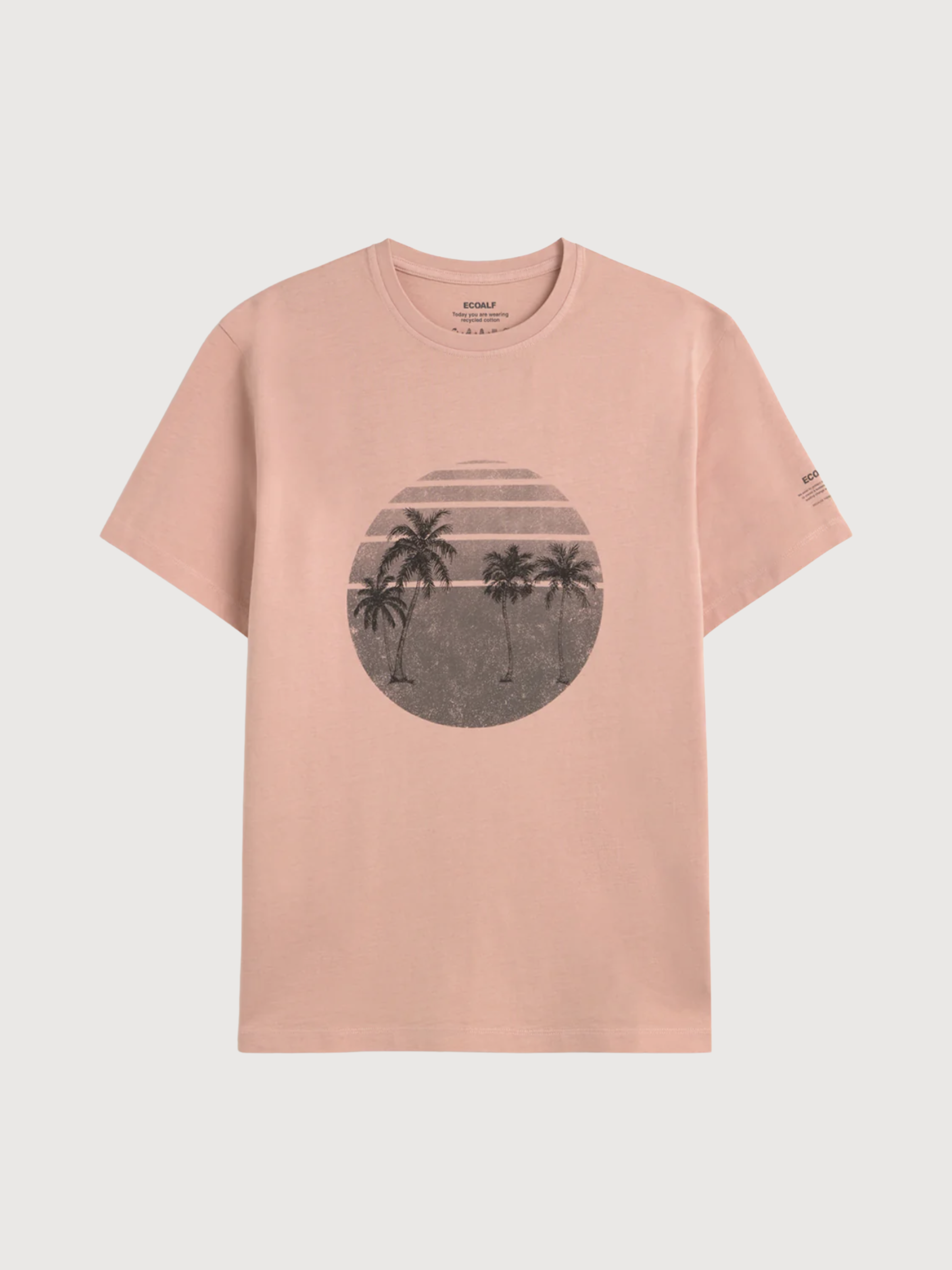 T-shirt Ros Man Cotone Rosa Cipria | Ecoalf