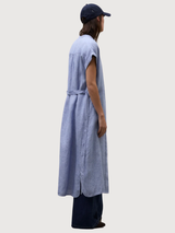 Dress Amatista White Blue Stripes | Ecoalf