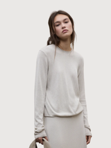Pullover Milo Knit Woman Stone | Ecoalf