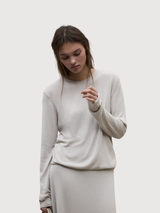 Pullover Milo Knit Woman Stone | Ecoalf