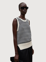 Vest Tulip Knit Ecru Woman | Ecoalf