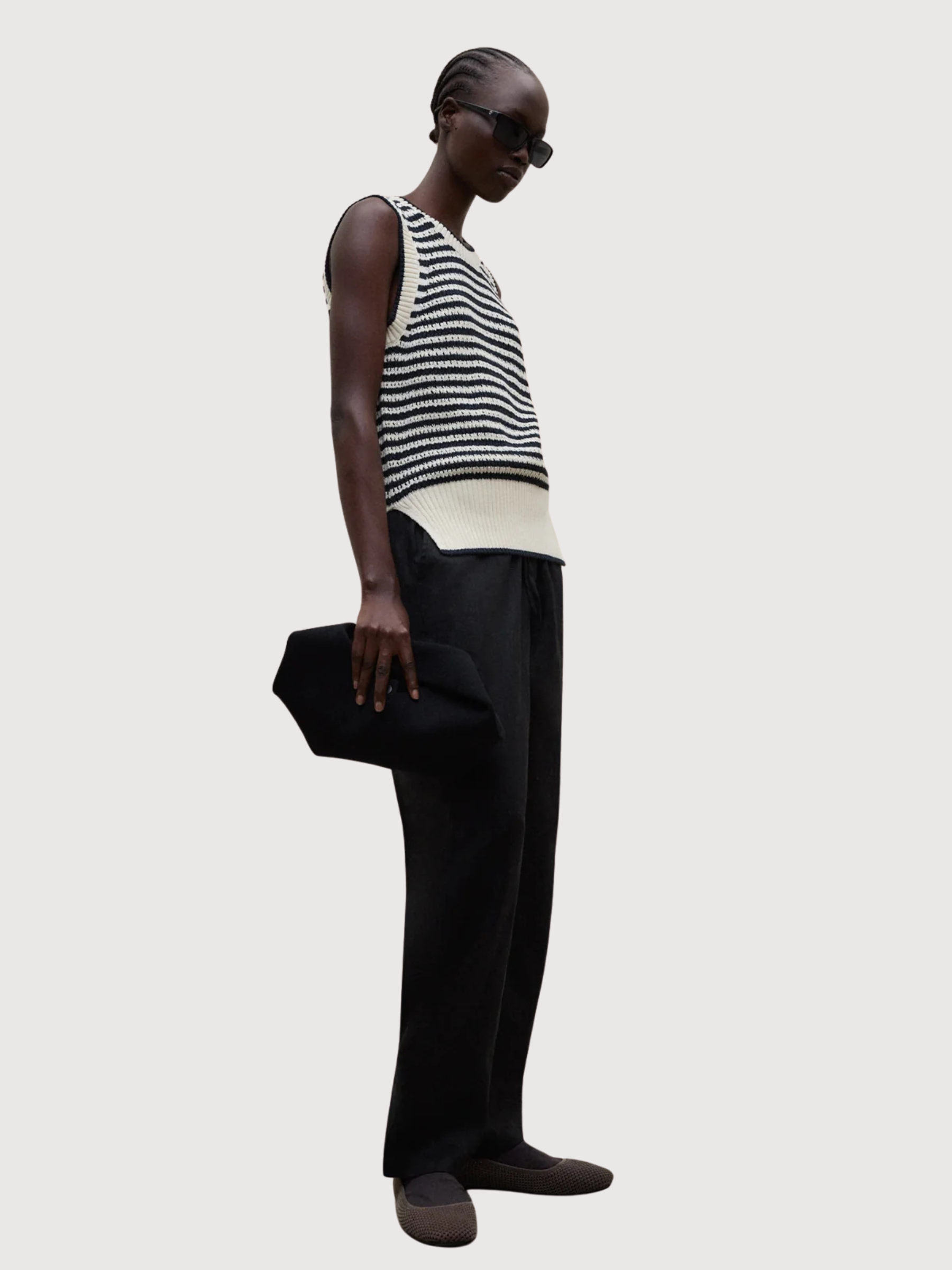 Vest Tulip Knit Ecru Woman | Ecoalf
