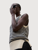 Vest Tulip Knit Ecru Woman | Ecoalf