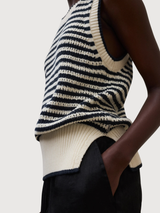 Vest Tulip Knit Ecru Woman | Ecoalf