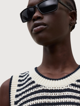 Vest Tulip Knit Ecru Woman | Ecoalf