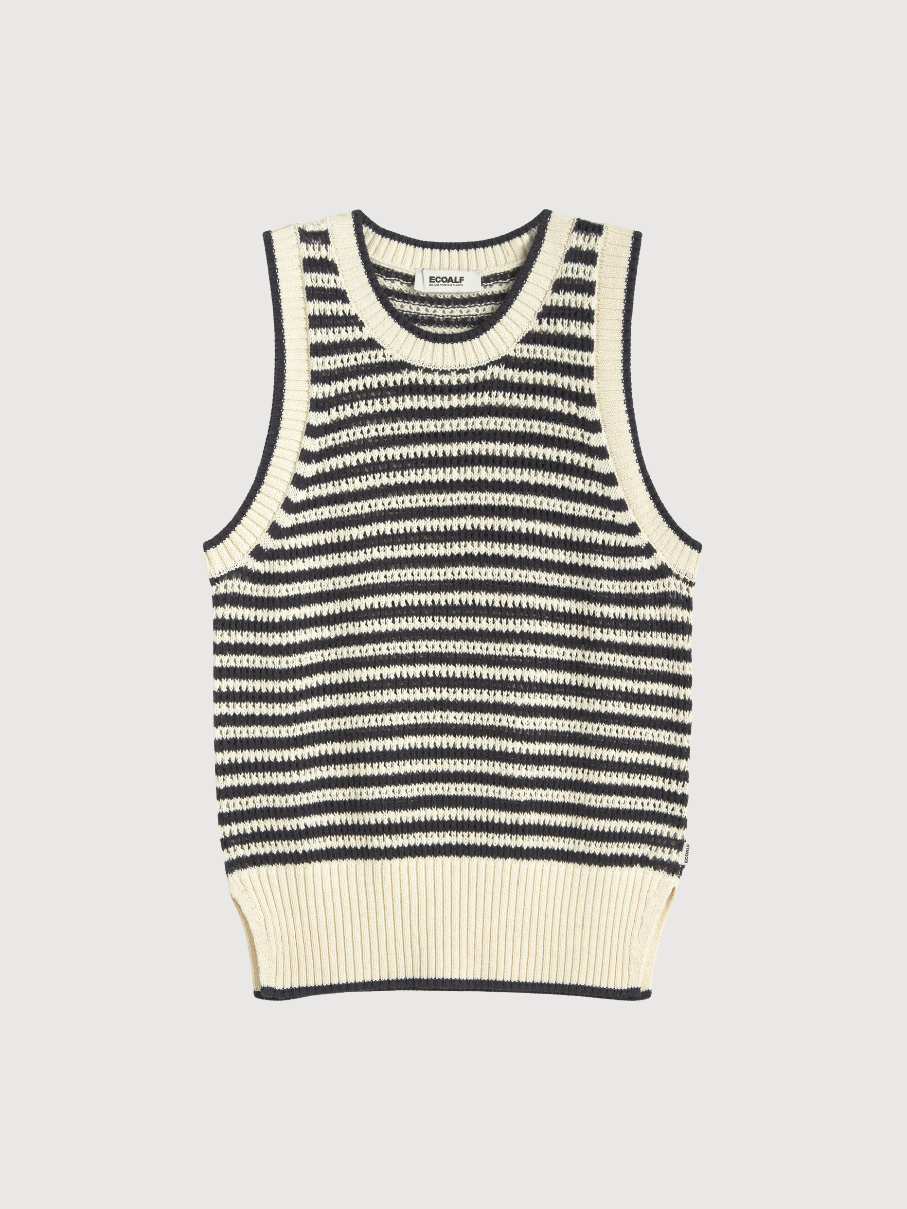 Vest Tulip Knit Ecru Woman | Ecoalf