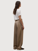 MIEL LINEN PANTS WOMAN SANDY | Ecoalf