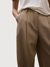 MIEL LINEN PANTS WOMAN SANDY | Ecoalf