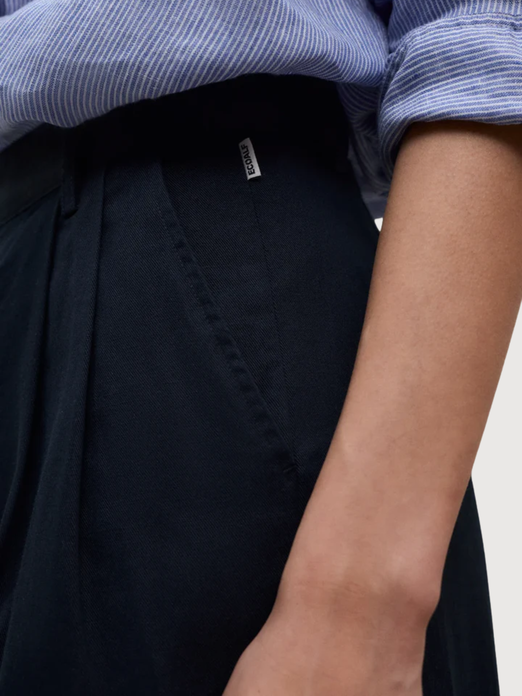 MIEL LINEN PANTS WOMAN Dark Navy | ECOALF