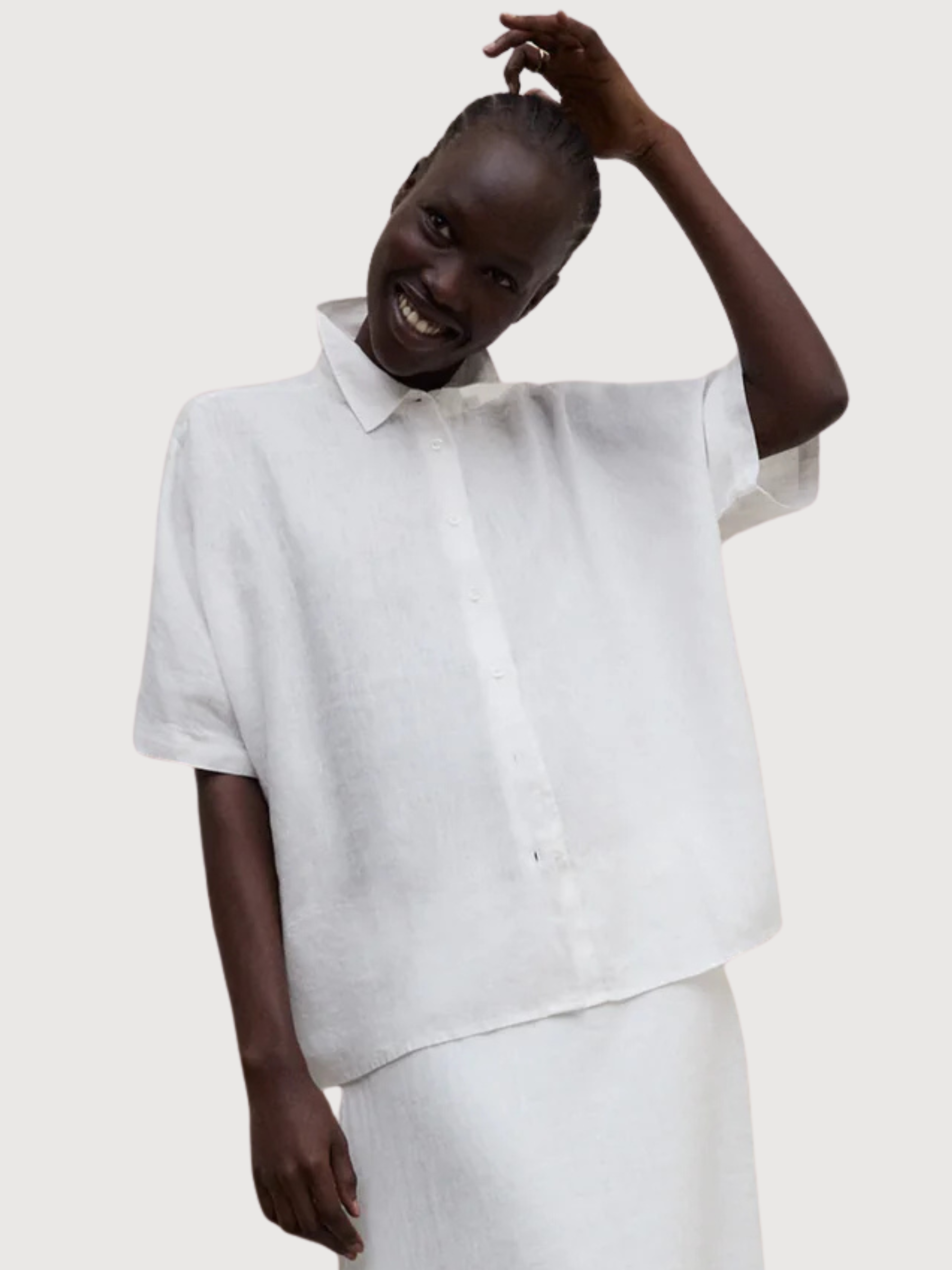 MELANIA SHIRT DAMEN WEISS | Ecoalf