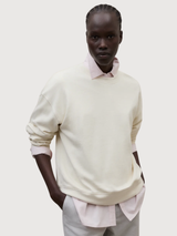 Sweatshirt Godoy Woman Ecru Cotton | Ecoalf