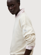 Sweatshirt Godoy Woman Ecru Cotton | Ecoalf