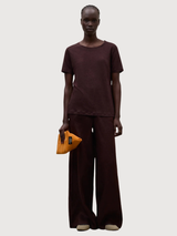 T-Shirt Lane Damen Kakao Leinen | Ecoalf