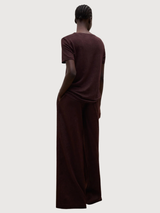 T-Shirt Lane Damen Kakao Leinen | Ecoalf