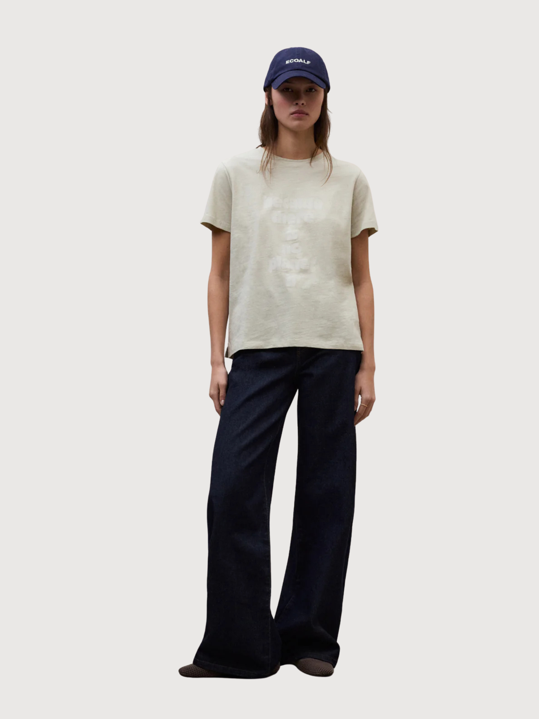 T-Shirt Ronda Damen Stone Baumwolle | ECOALF