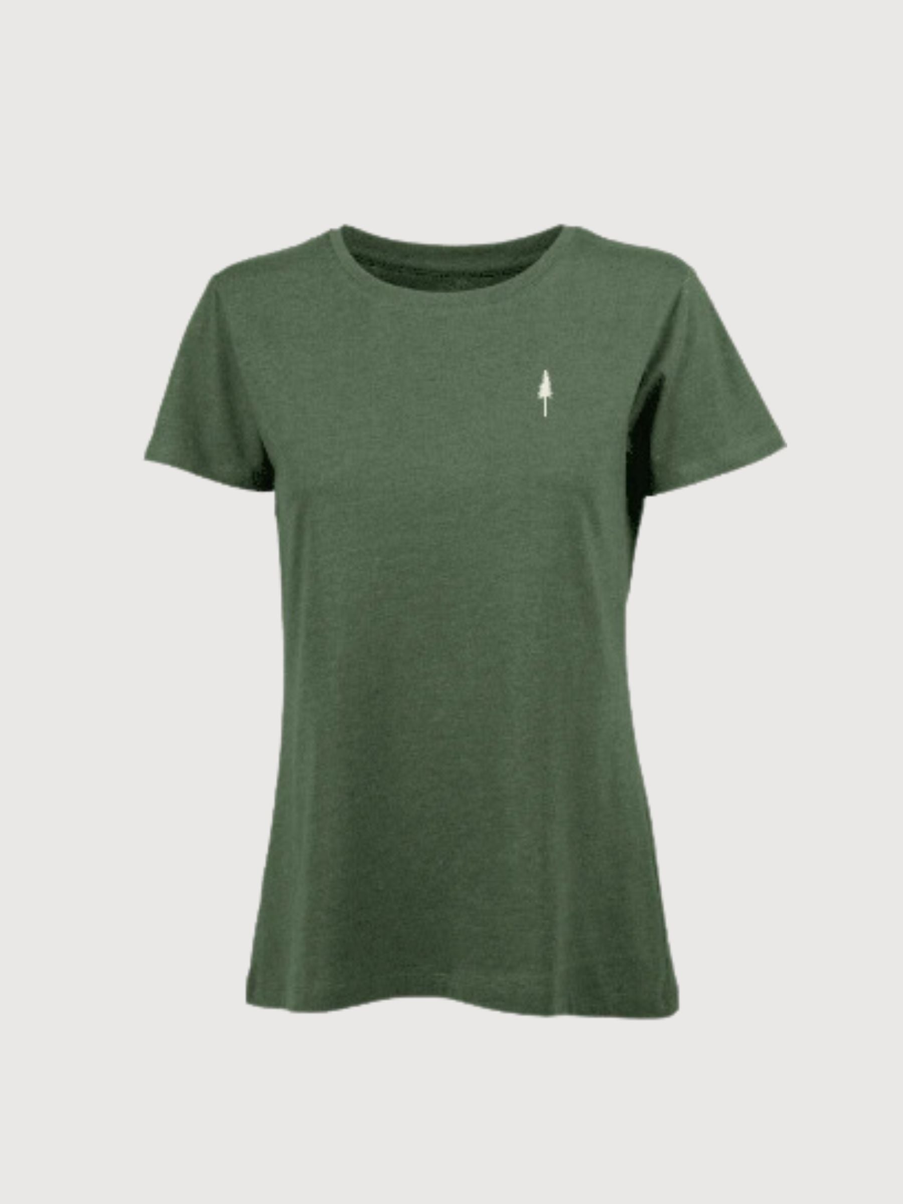 Treeshirt T-Shirt Damen Olive Bio-Baumwolle | Nikin