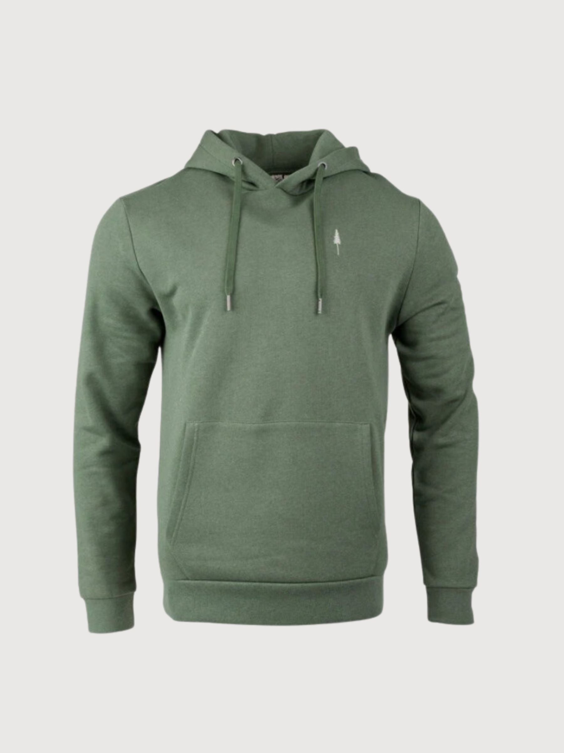 Treehoodie Felpa con Cappuccio Verde Oliva  | Nikin