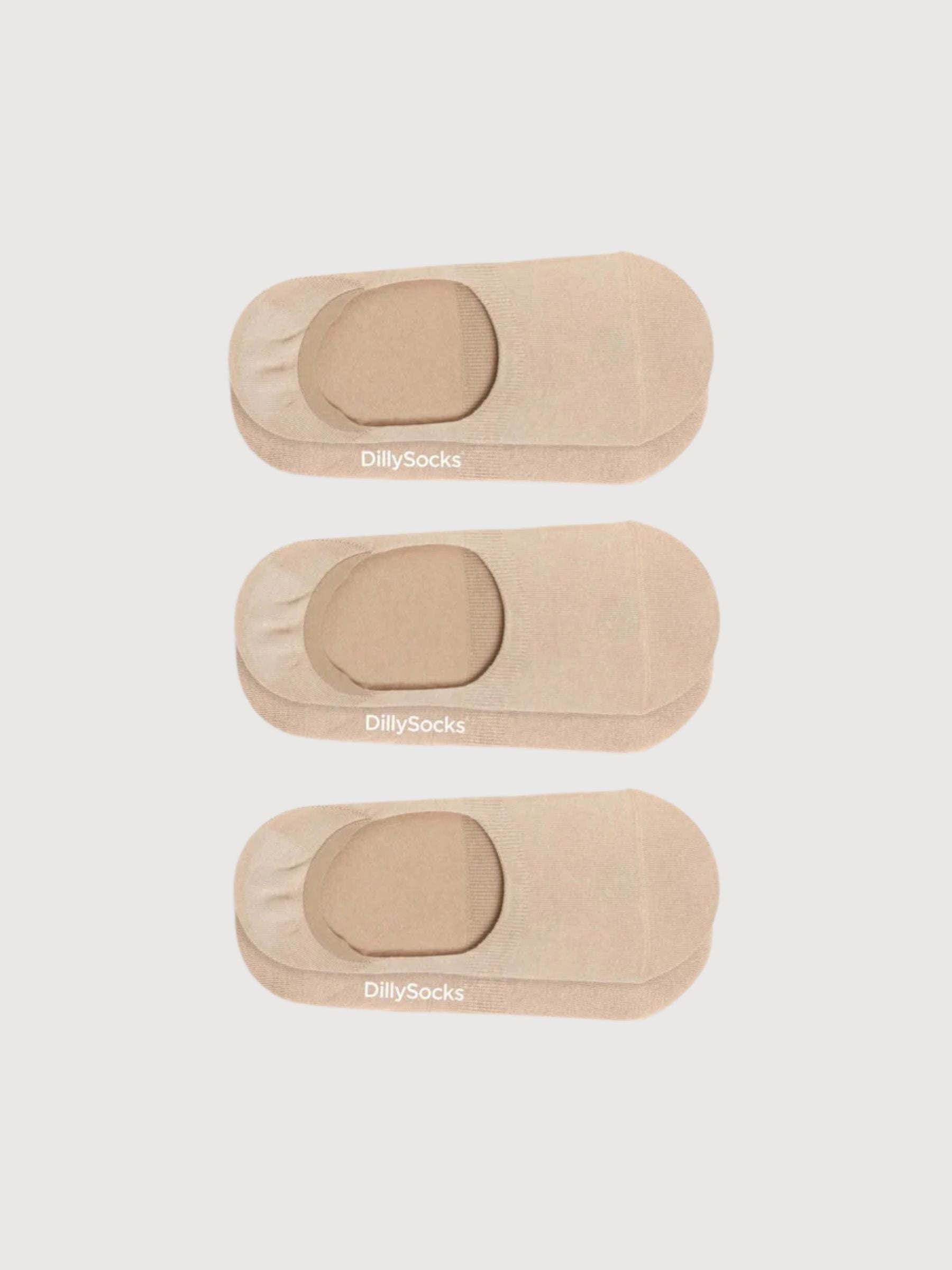 Hidden Nude Sand 3-Pack Socks | Dillysocks