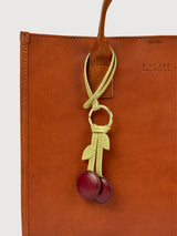 Portachiavi con ciondolo per borsa viola ciliegia | O My Bag