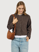 Borsa Leo Crossbody Strao Cognac Suede | O My Bag