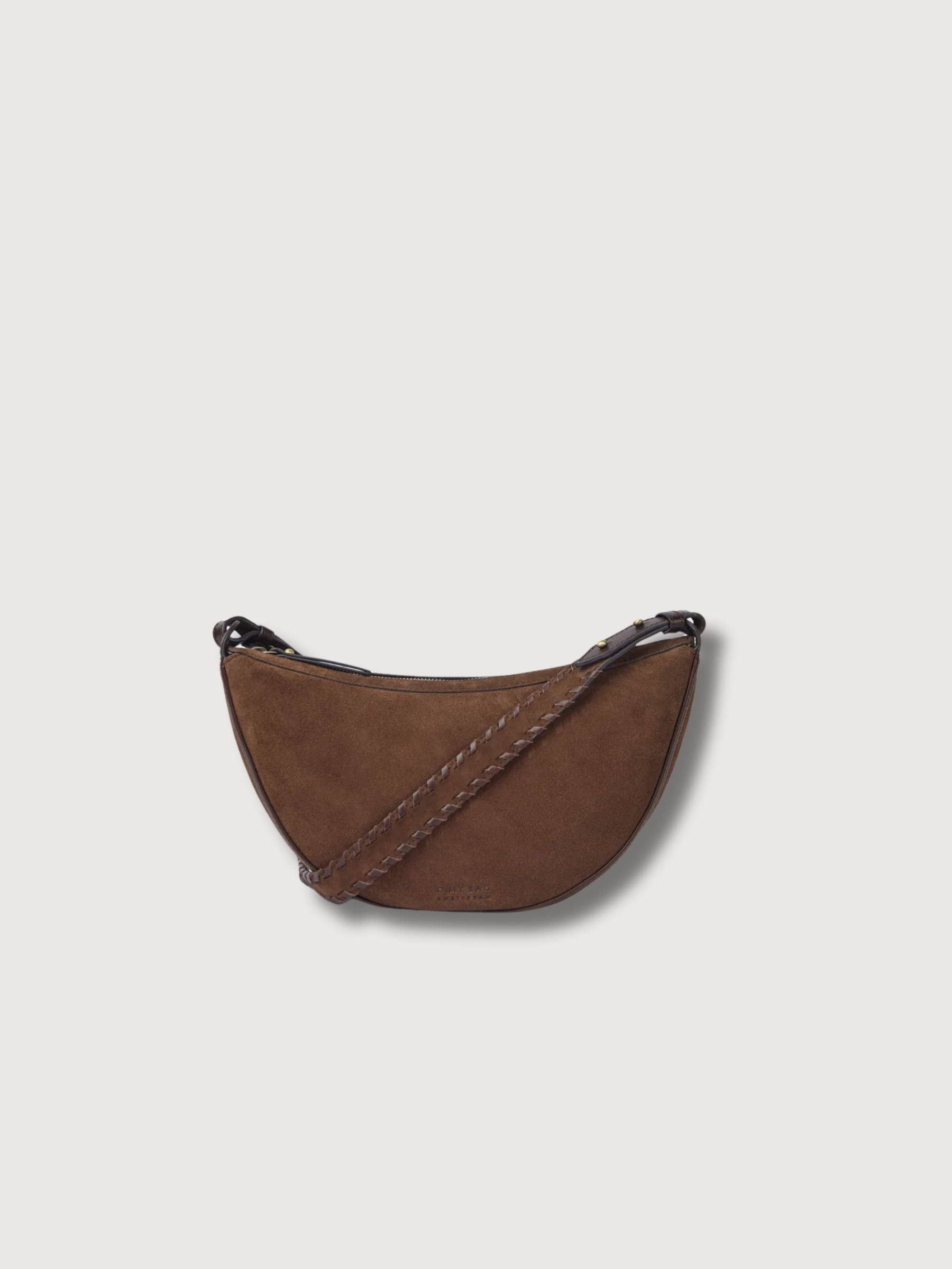 Leo Crossbody-Tasche aus klassischem, schokoladenbraunem Leder | O MY BAG