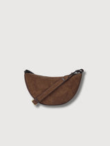 Borsa a tracolla Leo in pelle classica color cioccolato | O MY BAG