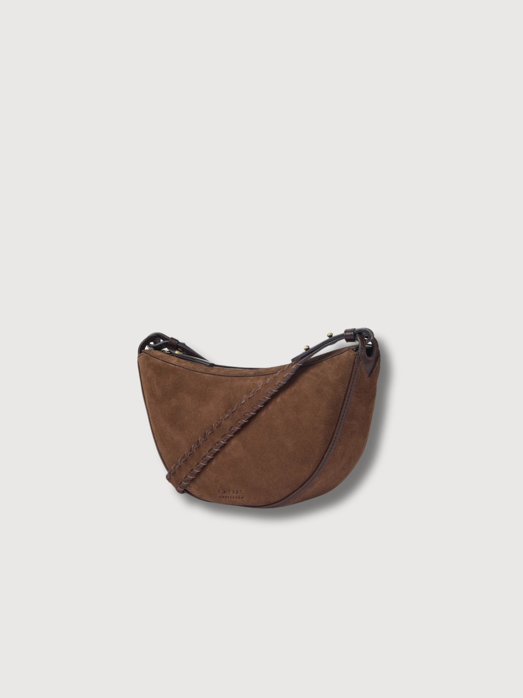 Leo Crossbody-Tasche aus klassischem, schokoladenbraunem Leder | O MY BAG
