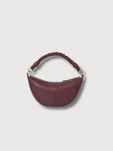 Borsa Leo Twisted Handle Mini Ciliegia scura | O My Bag