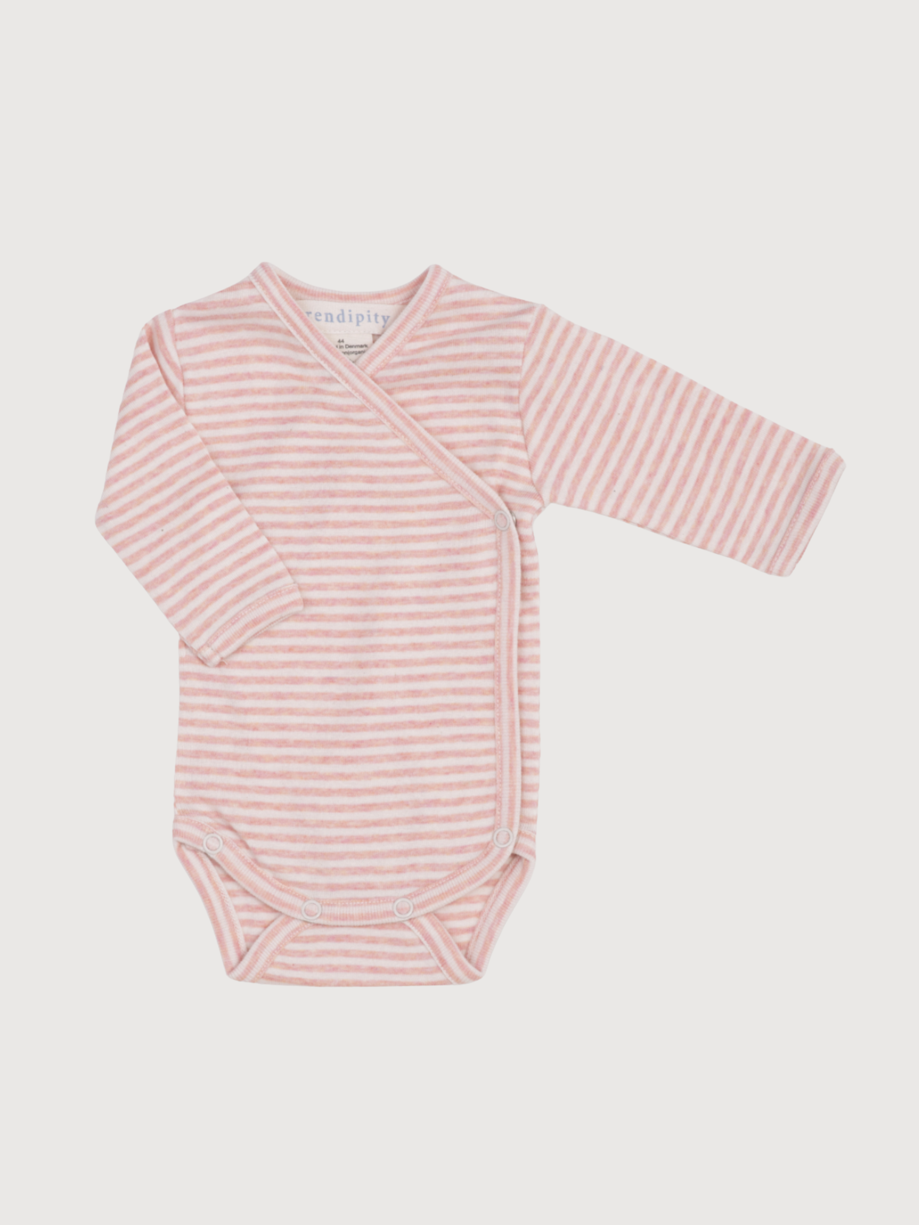 Newborn Wrap Body in Coral / Ecru   Organic Cotton | SERENDIPITY