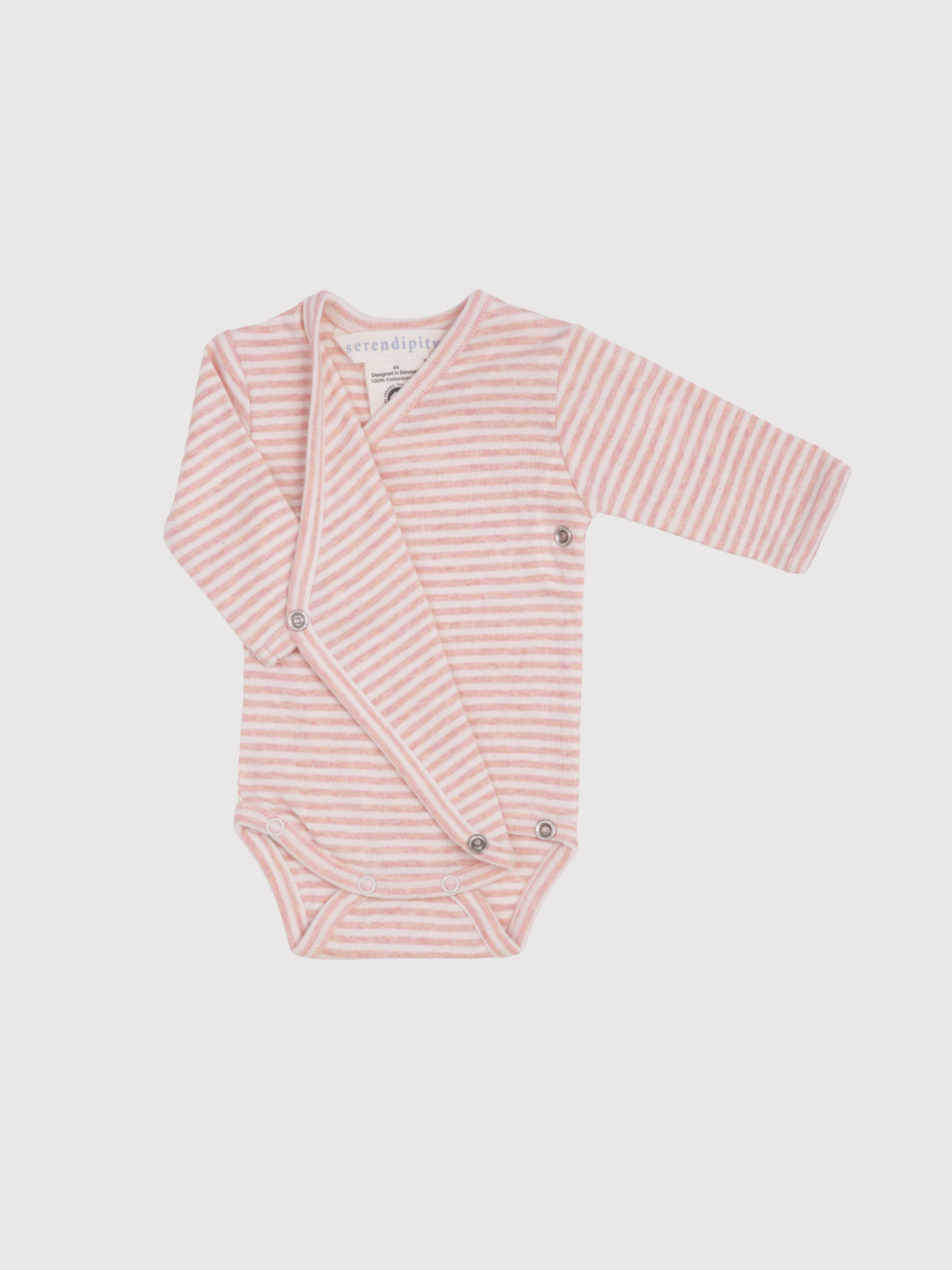 Newborn Wrap Body in Coral / Ecru   Organic Cotton | SERENDIPITY