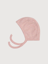 Newborn Bonnet in Coral   Organic Cotton Rib | SERENDIPITY