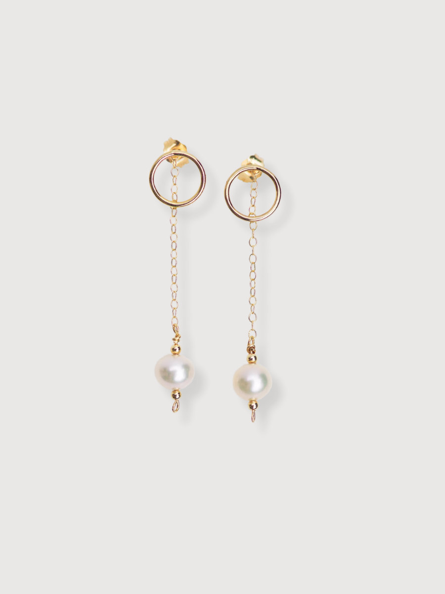 Dangle earrings pearls small | Rays&Riches