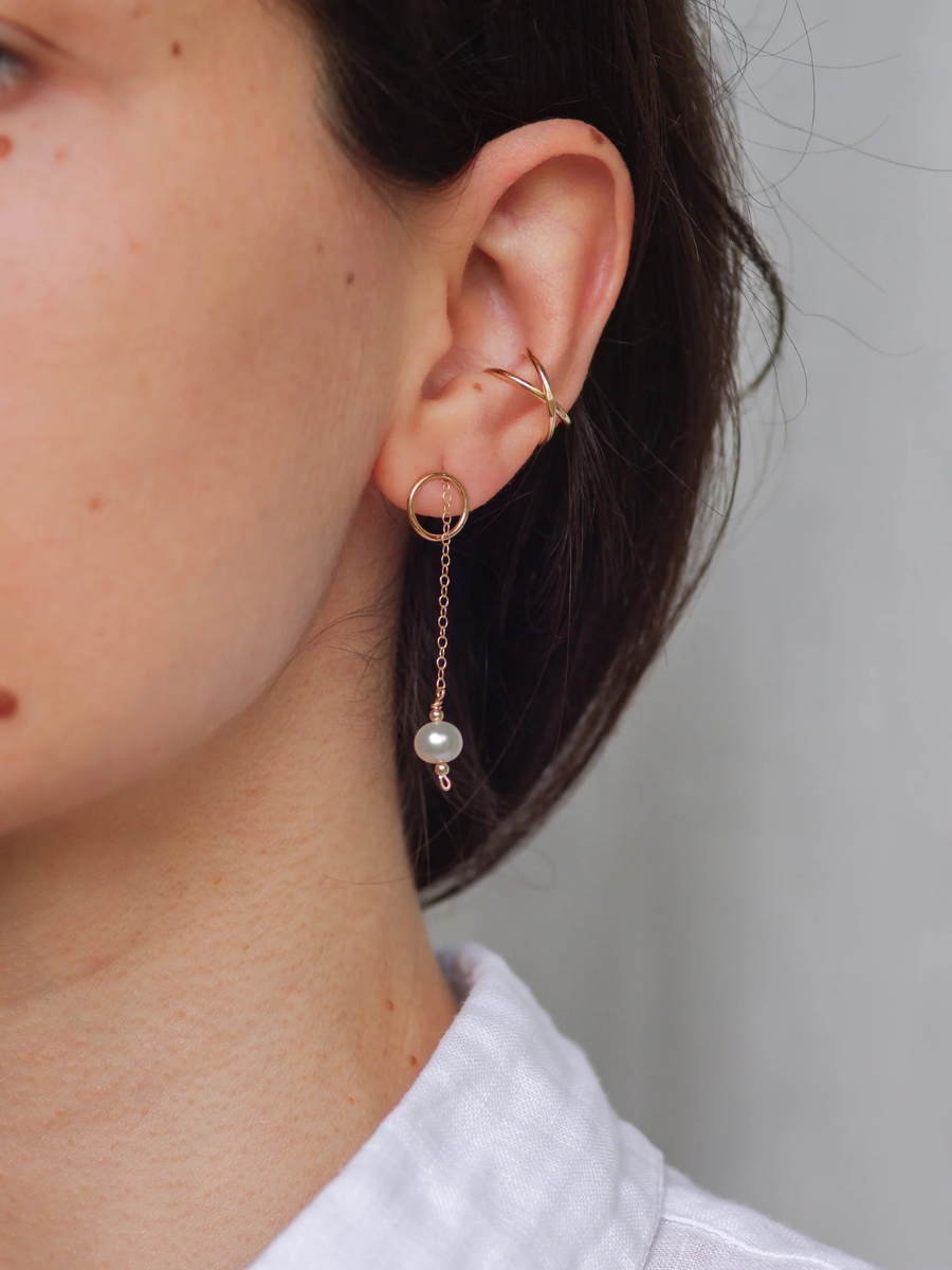 Dangle earrings pearls small | Rays&Riches