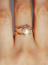 Moderner Perlenring | Rays&Riches