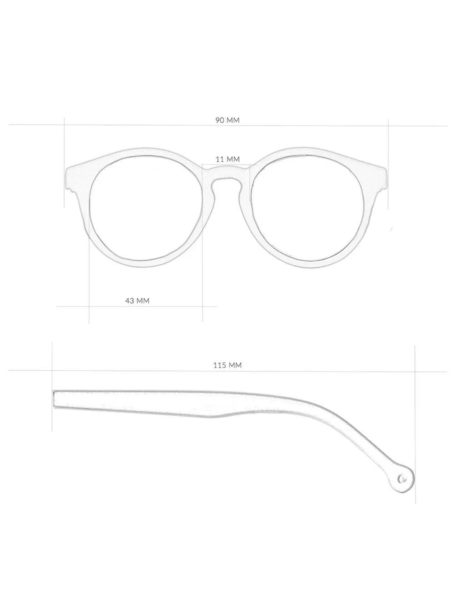 Sonnenbrille Kid Ballena Rot Recycelte Gummi 6-10 Jahre | Parafina