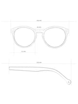 Sonnenbrille Costa Grau Bio -Bamboo | Parafina