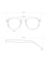 Sunglasses Corriente Brown Recycled Plastic | Parafina