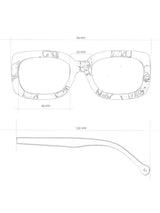 Sunglasses Duna Recycled Plastic Black | Parafina