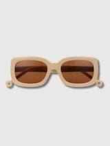 Sunglasses Duna Recycled Plastic Beige | Parafina