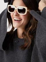 Sunglasses Duna Recycled Plastic Beige | Parafina