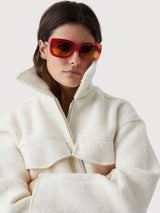 Sunglasses Duna Recycled Plastic Red | Parafina