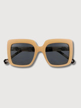 Sonnenbrille Oceano Recycling Plastik Beige | Parafina