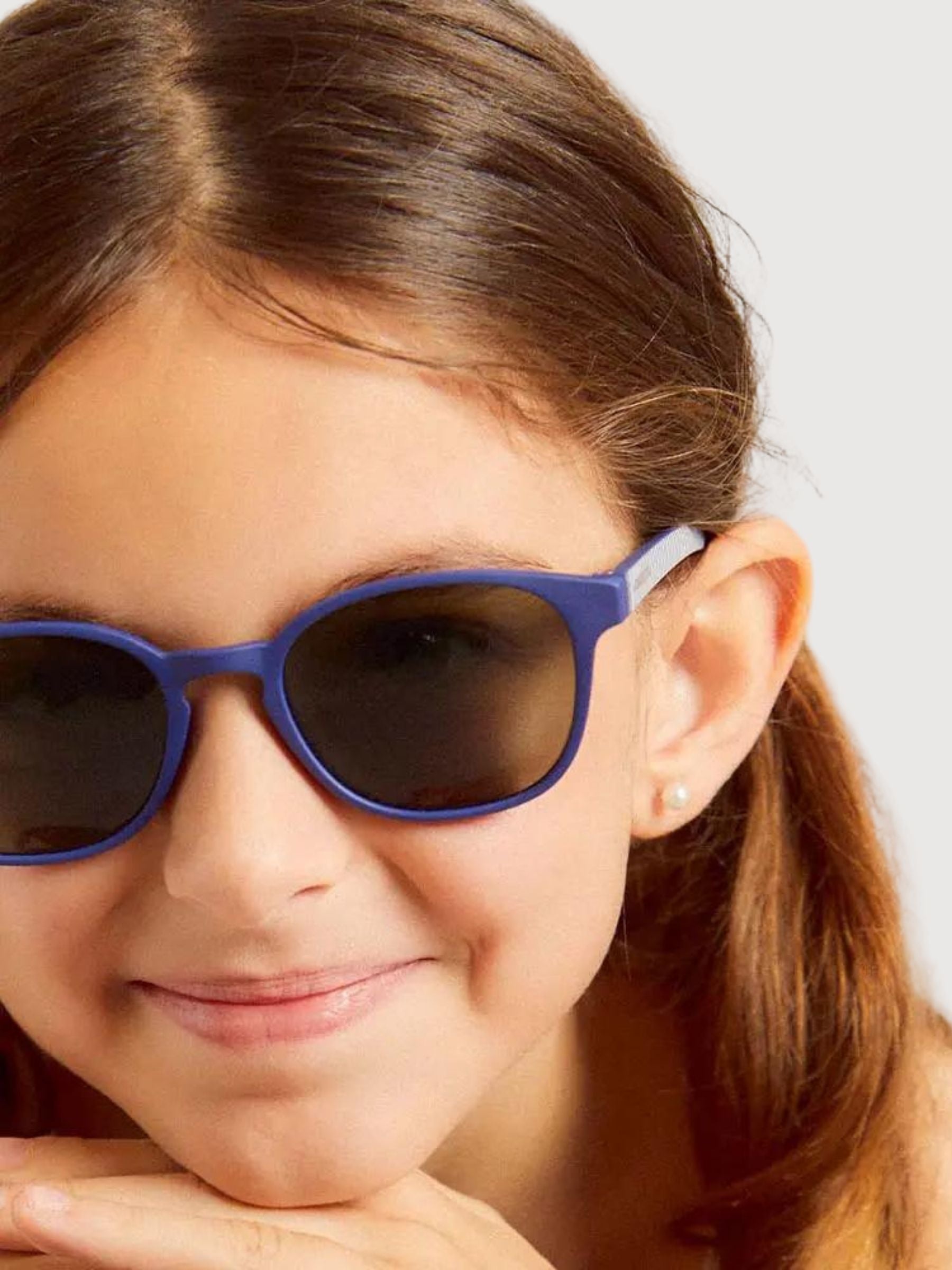 Occhiali da Sole Bambino Gomma Riciclata blu 10-13 anni | Parafina