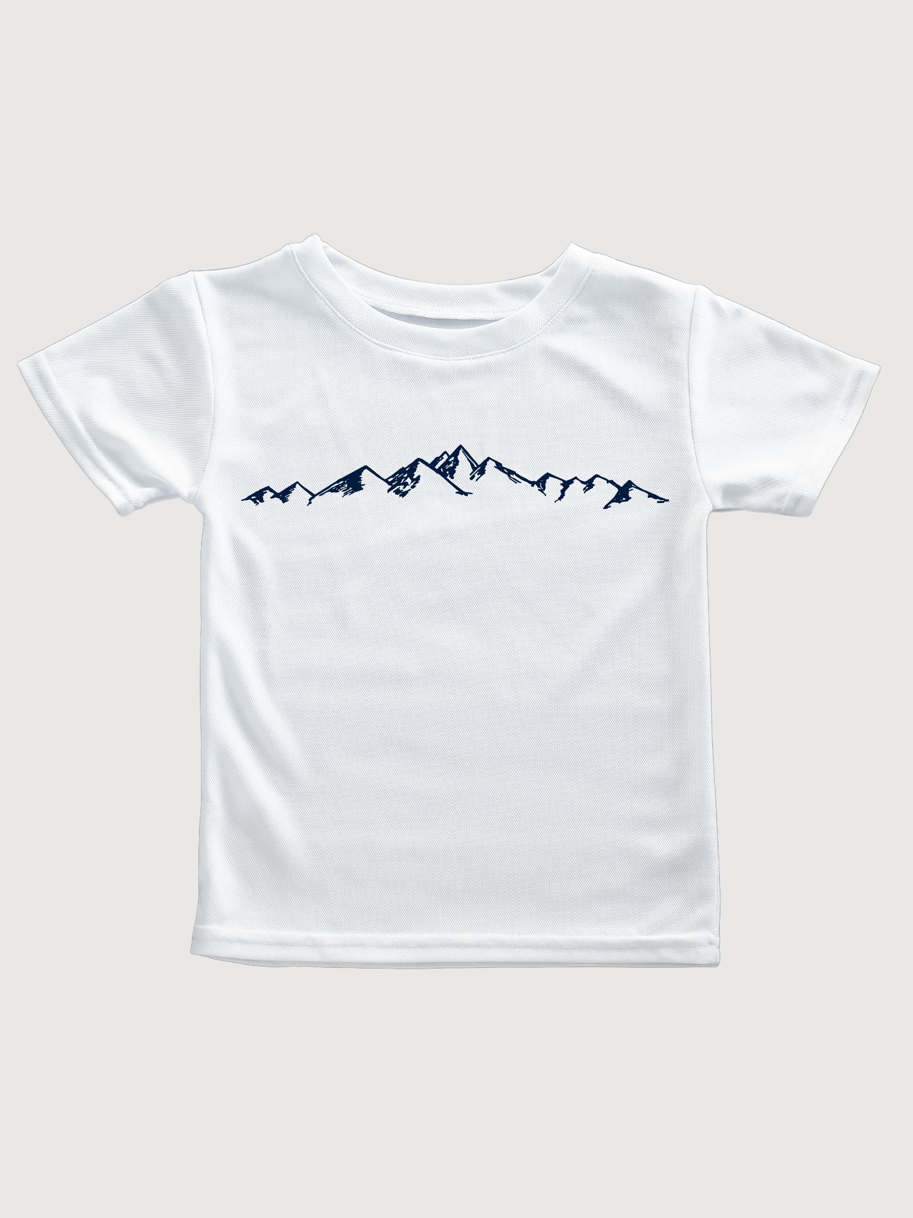 Daniel T-shirt Mountains White | Re-Bello